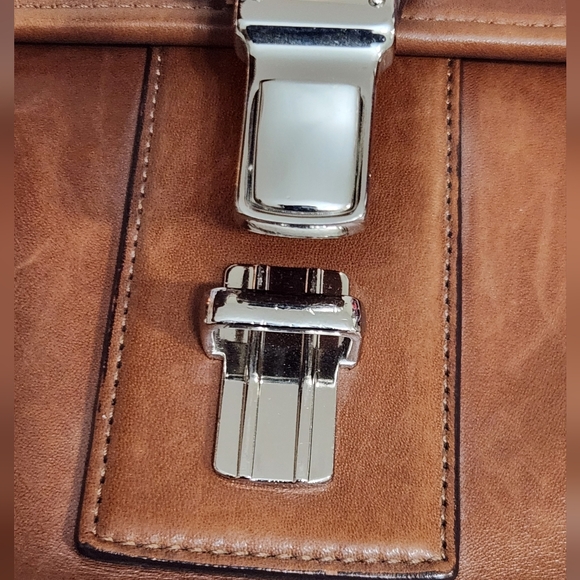 Vintage Coach Classic Brown Leather Briefcase/Carryon Bag - Picture 10 of 16